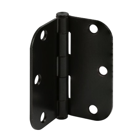 Prime-Line Door Hinge Residential Smooth Pivot, 3-1/2 in. with 5/8 in. Corners, Matte Black 12 Pack U 11508812